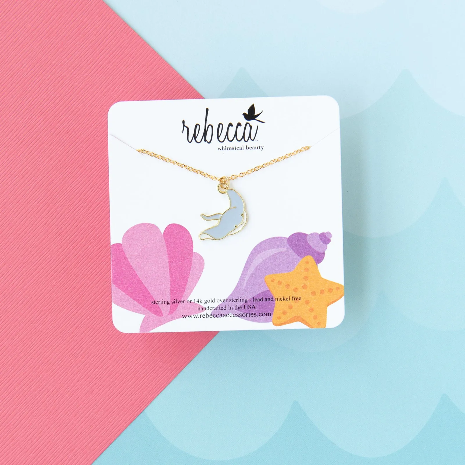 Stingray Enamel Charm Necklace Children’s Jewelry