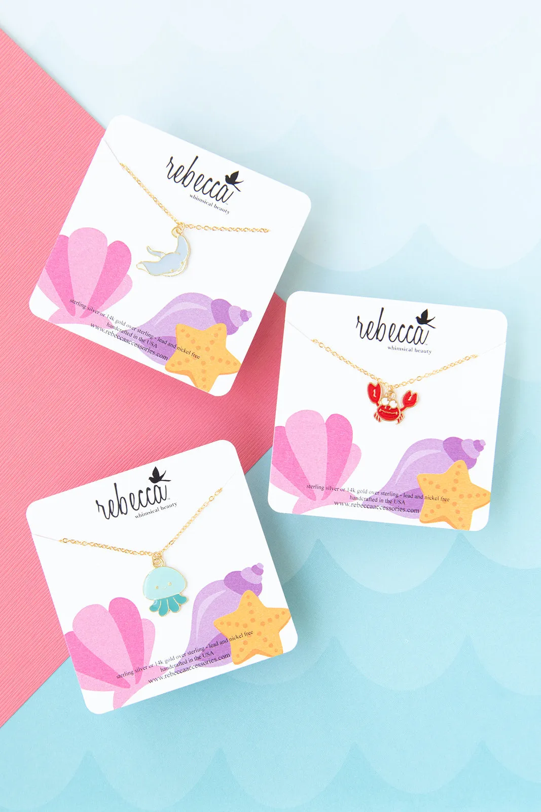 Stingray Enamel Charm Necklace Children’s Jewelry