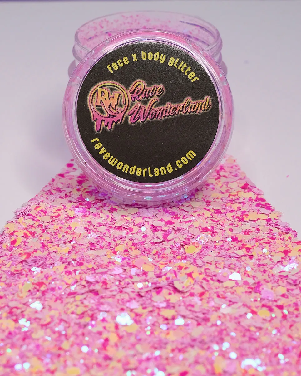 Strawberry Shortcake Pink Chunky Glitter