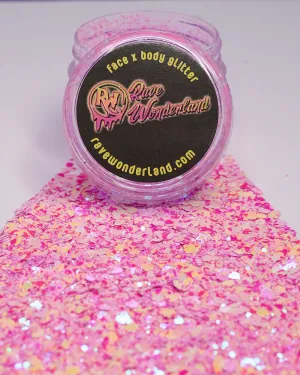 Strawberry Shortcake Pink Chunky Glitter