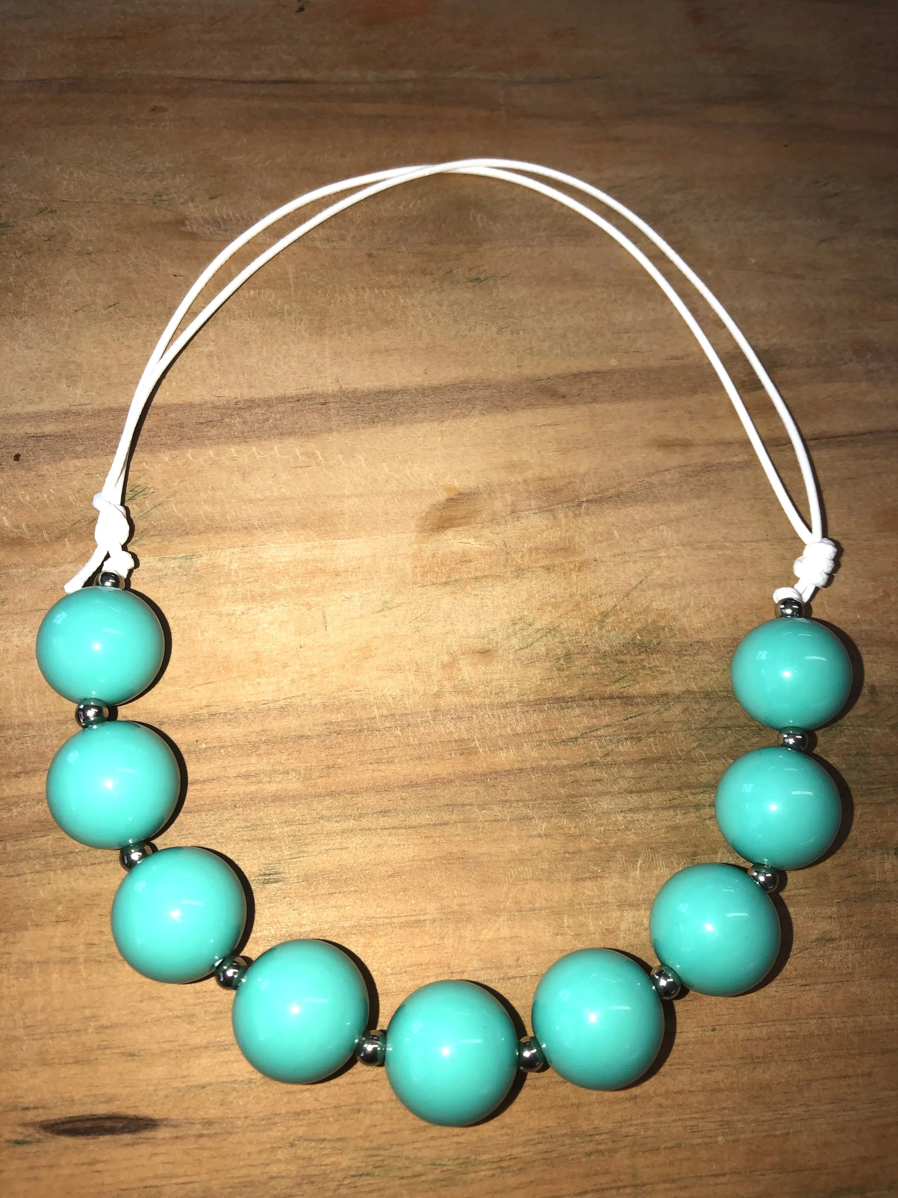 String chunky necklaces