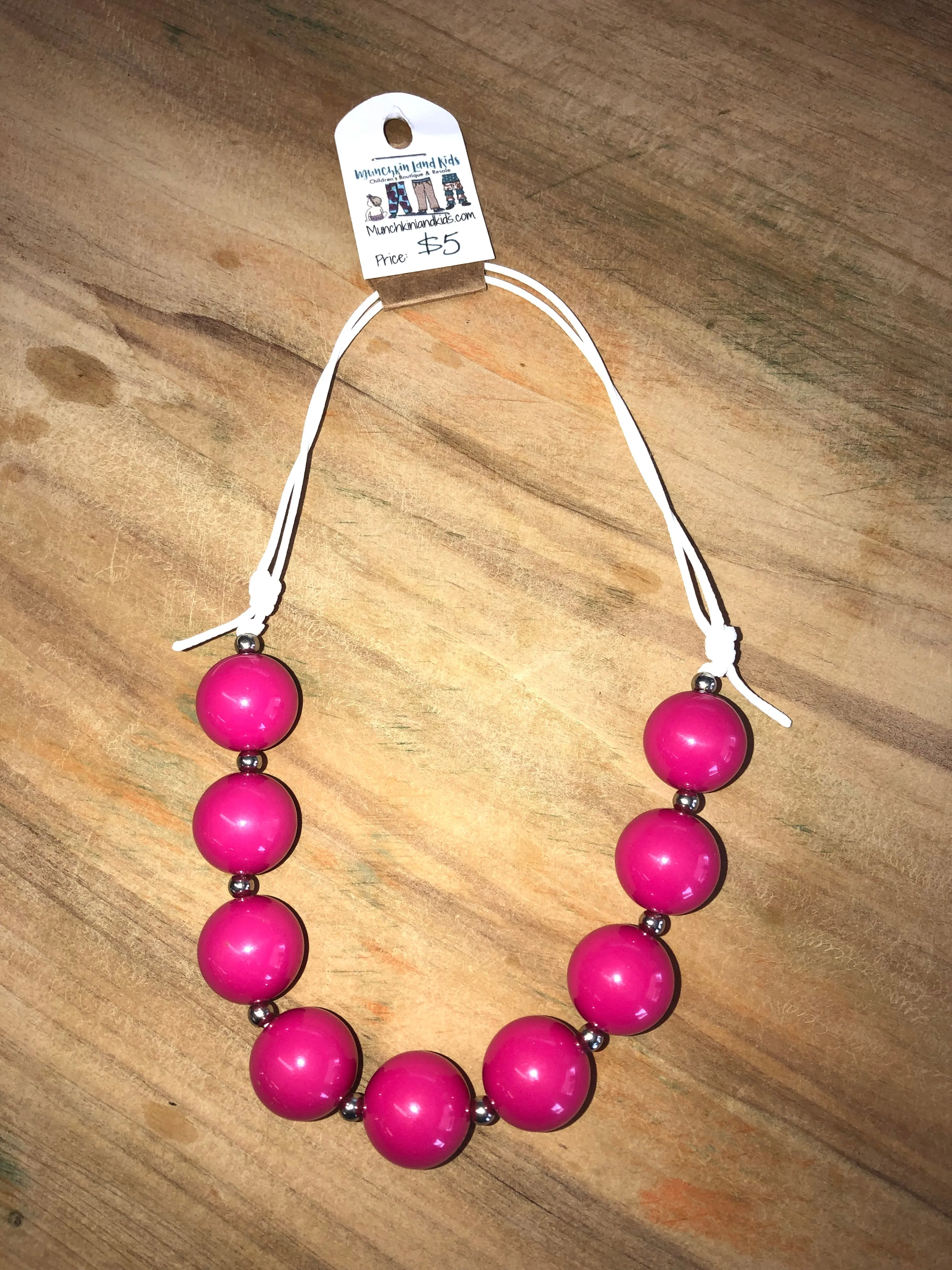 String chunky necklaces