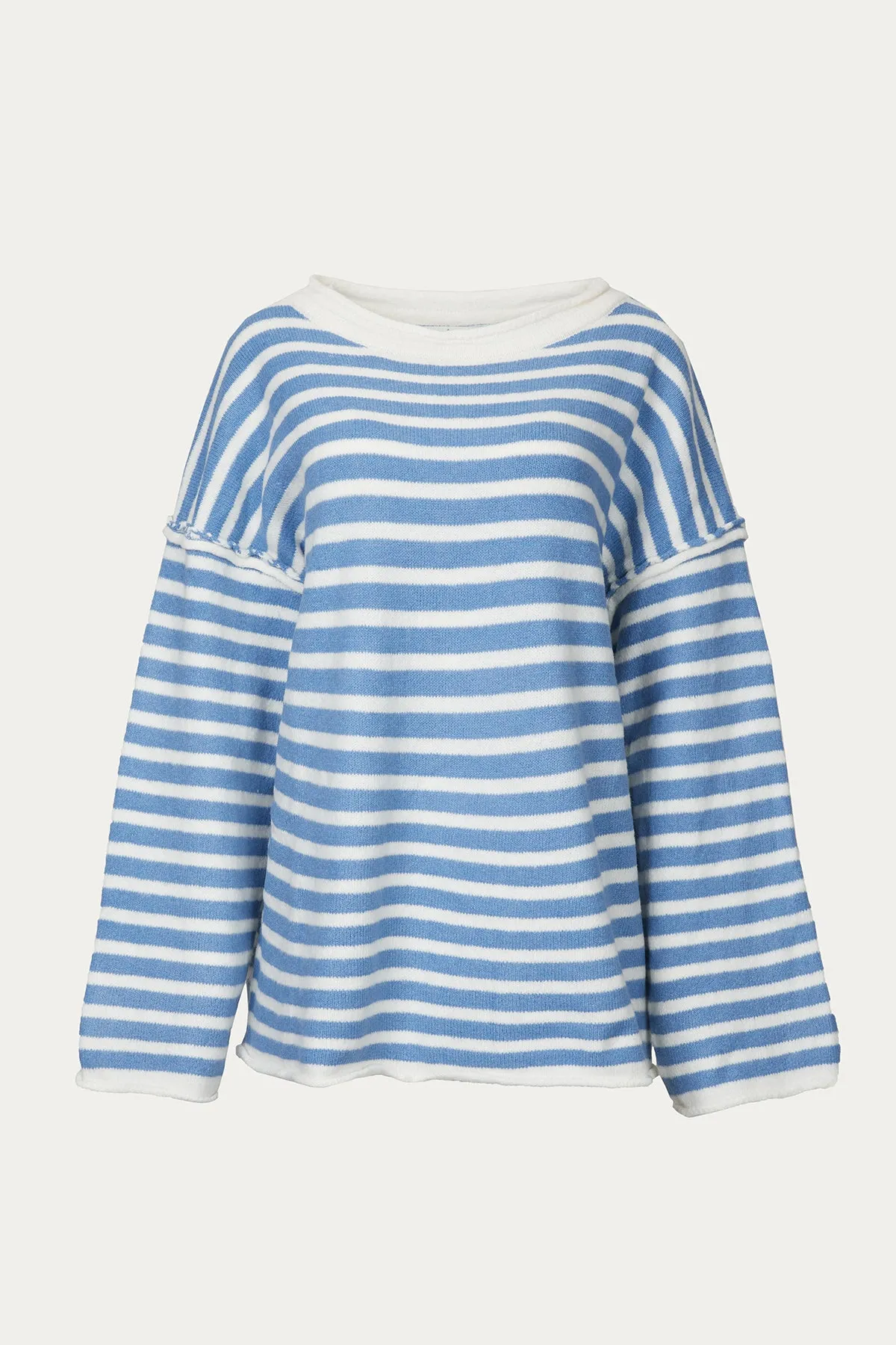 STRIPED ROUND-NECK SWEATER