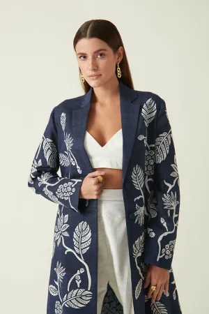 Summer Jacket Matka Silk Gede Embroidered-Java E2-Fashion Edit-7JV-69-Payal Pratap