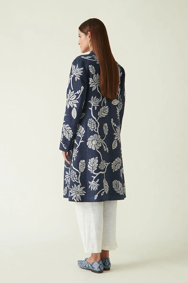 Summer Jacket Matka Silk Gede Embroidered-Java E2-Fashion Edit-7JV-69-Payal Pratap