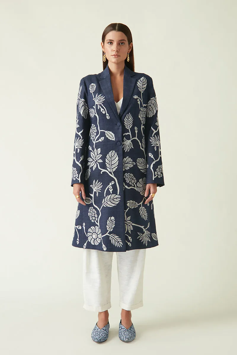 Summer Jacket Matka Silk Gede Embroidered-Java E2-Fashion Edit-7JV-69-Payal Pratap