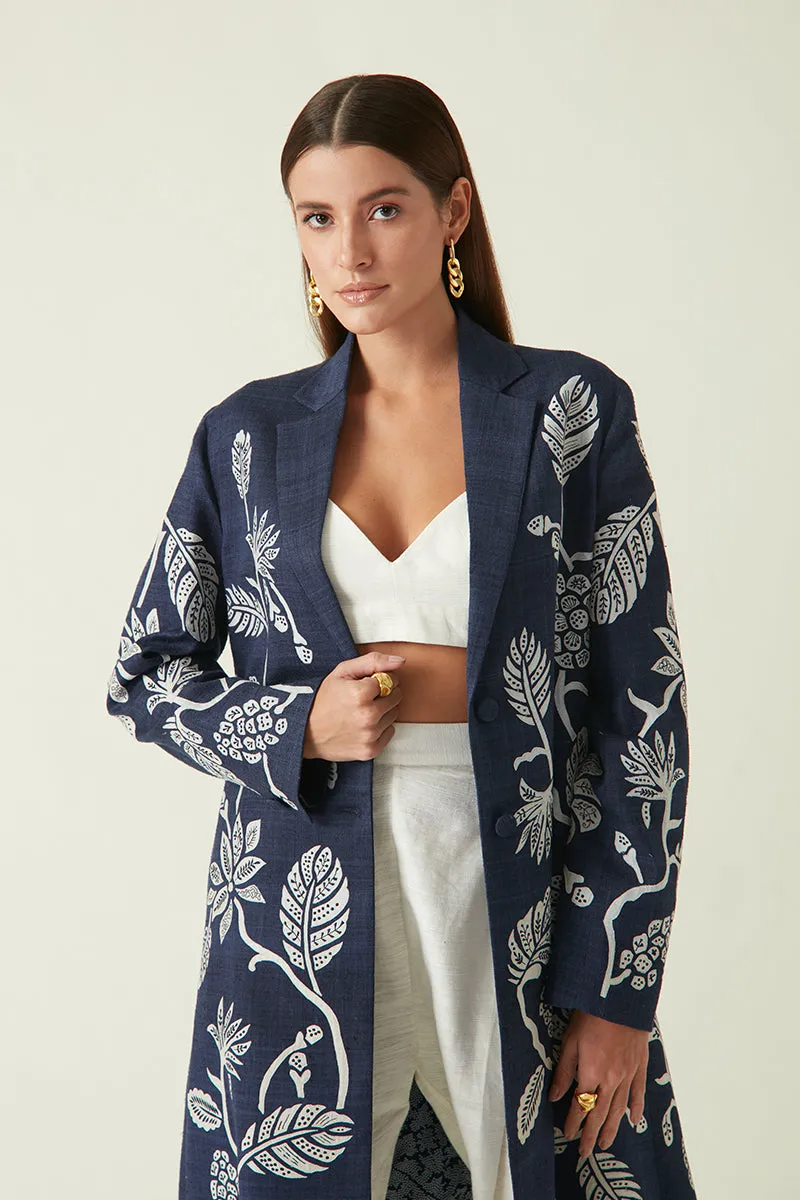 Summer Jacket Matka Silk Gede Embroidered-Java E2-Fashion Edit-7JV-69-Payal Pratap