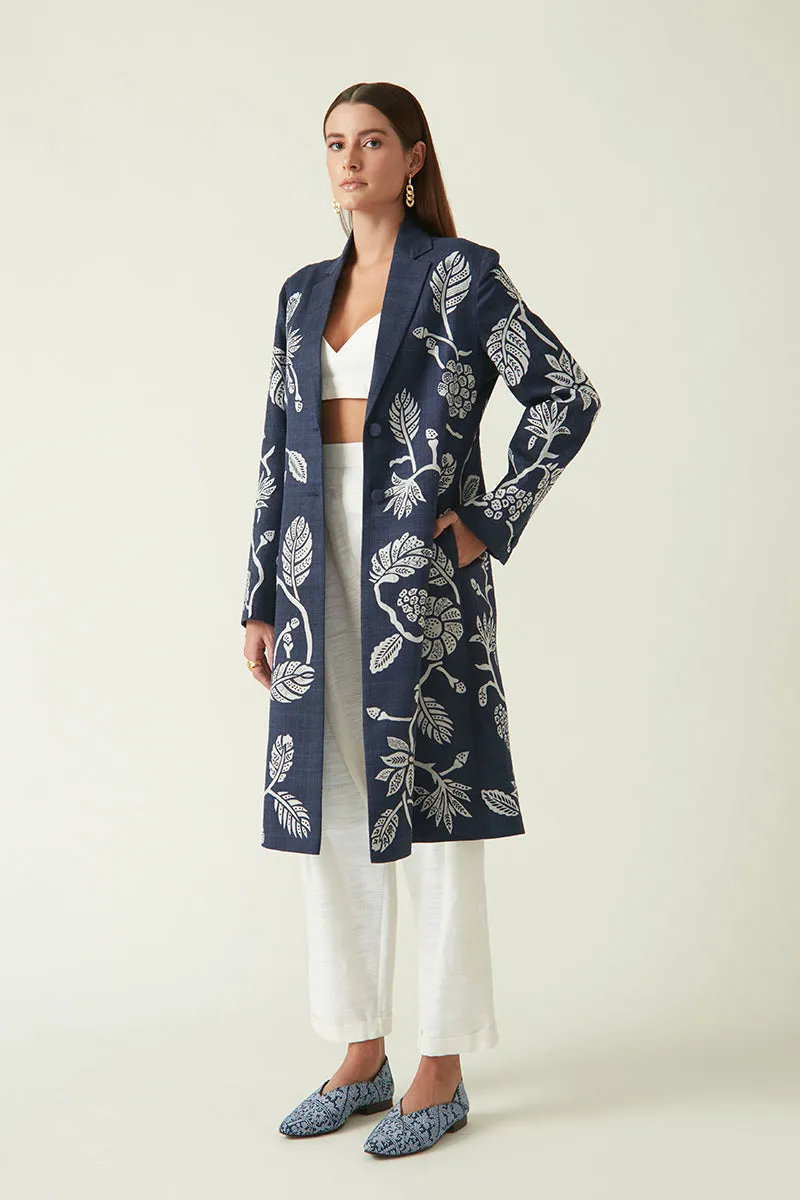 Summer Jacket Matka Silk Gede Embroidered-Java E2-Fashion Edit-7JV-69-Payal Pratap