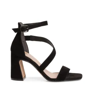 Tamaris Strappy Suede Sandal Black