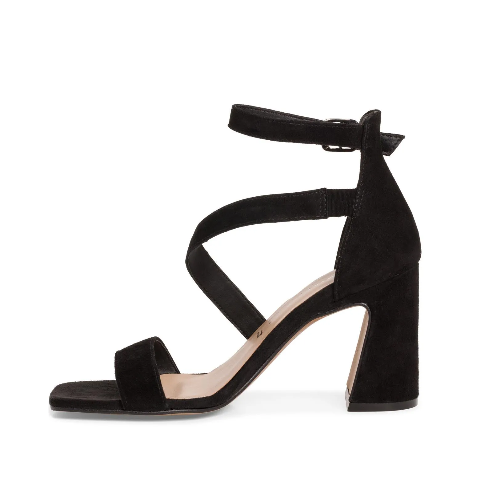 Tamaris Strappy Suede Sandal Black