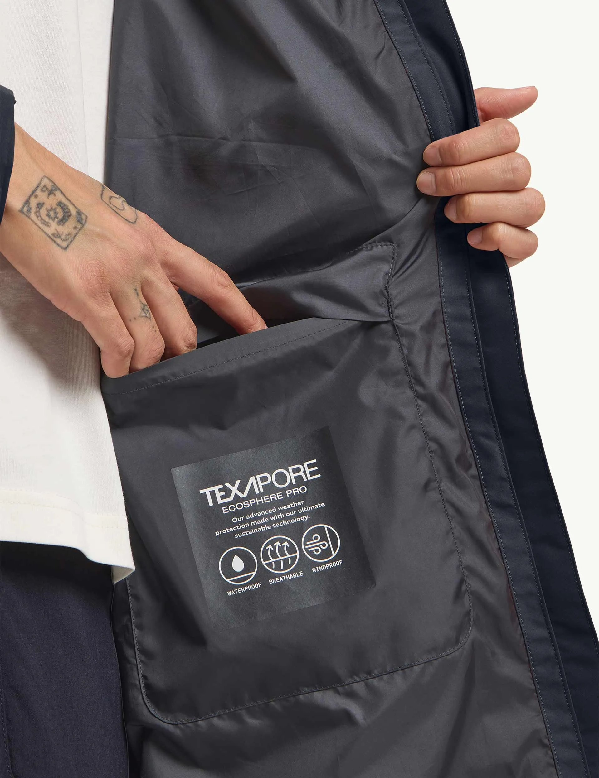 Terraview 2 Layer Coat - Dark Navy