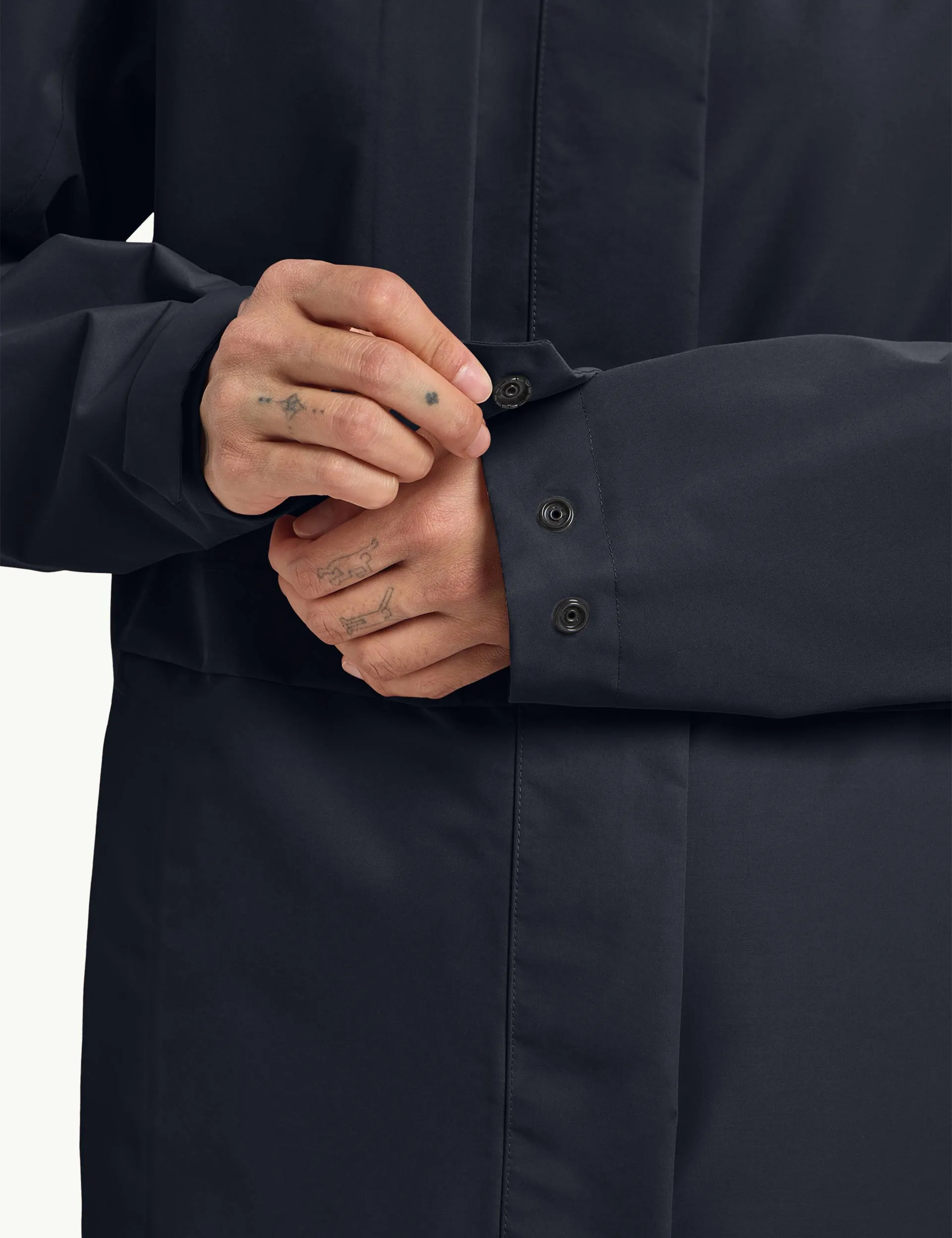 Terraview 2 Layer Coat - Dark Navy