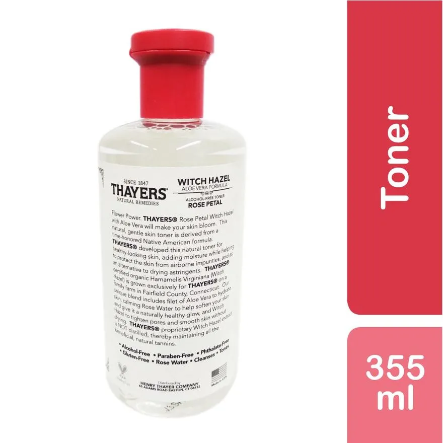 Thayers Witch Hazel Rose Petal Toner 355ml