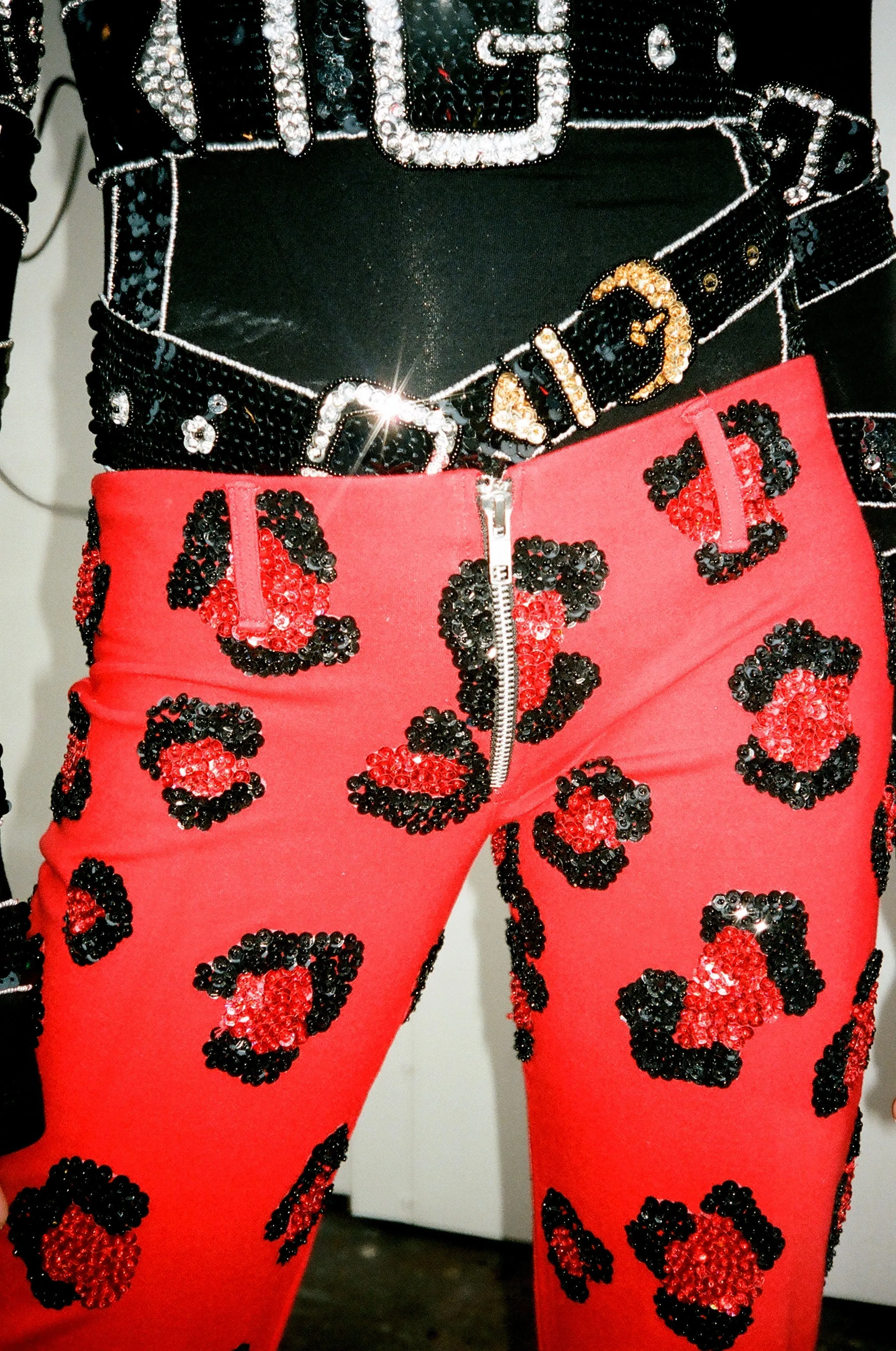 The Fire Leopard Pants Red