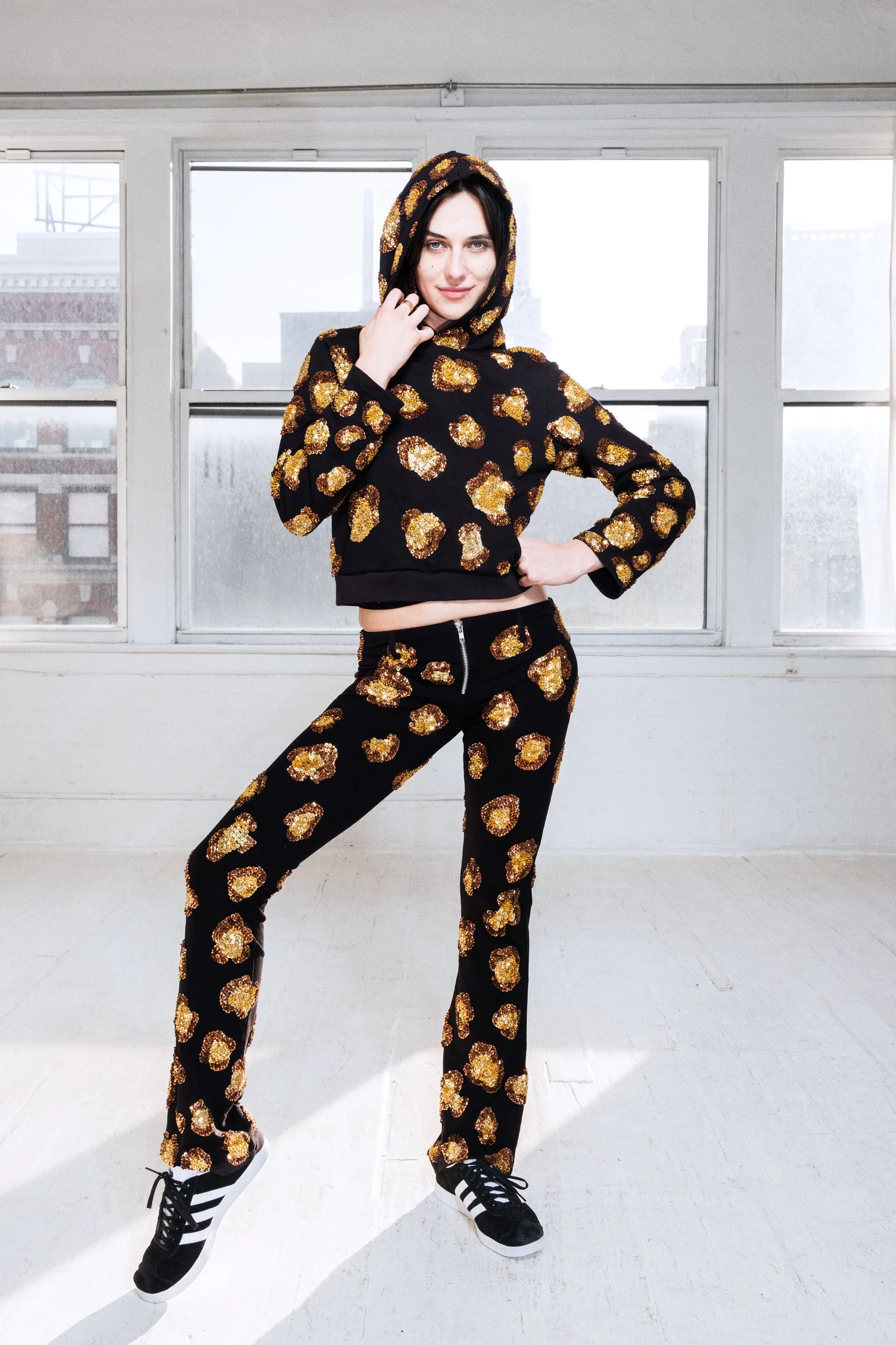 The Ice Leopard Bootcut Pants