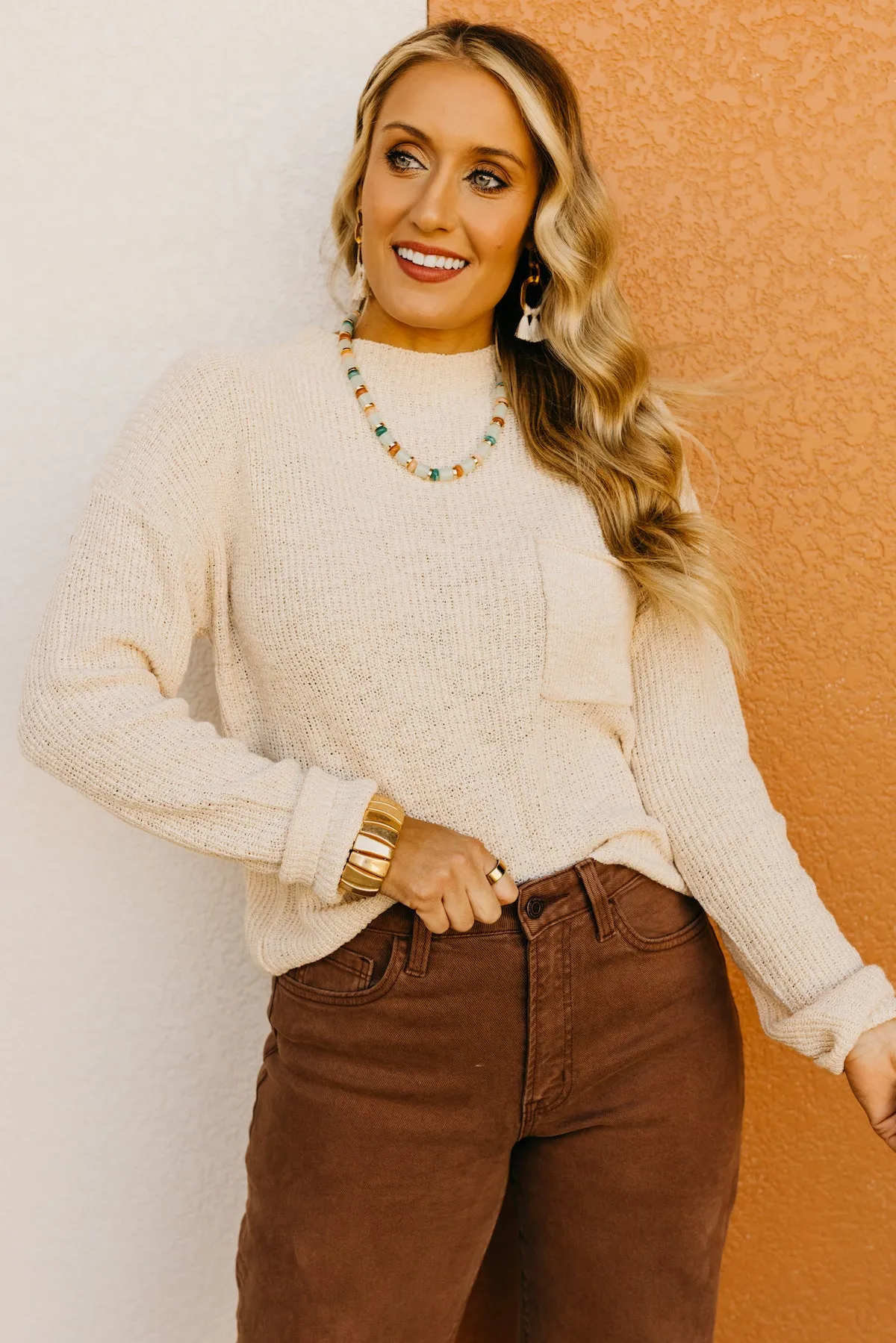 The Marianna Chunky Pocket Sweater