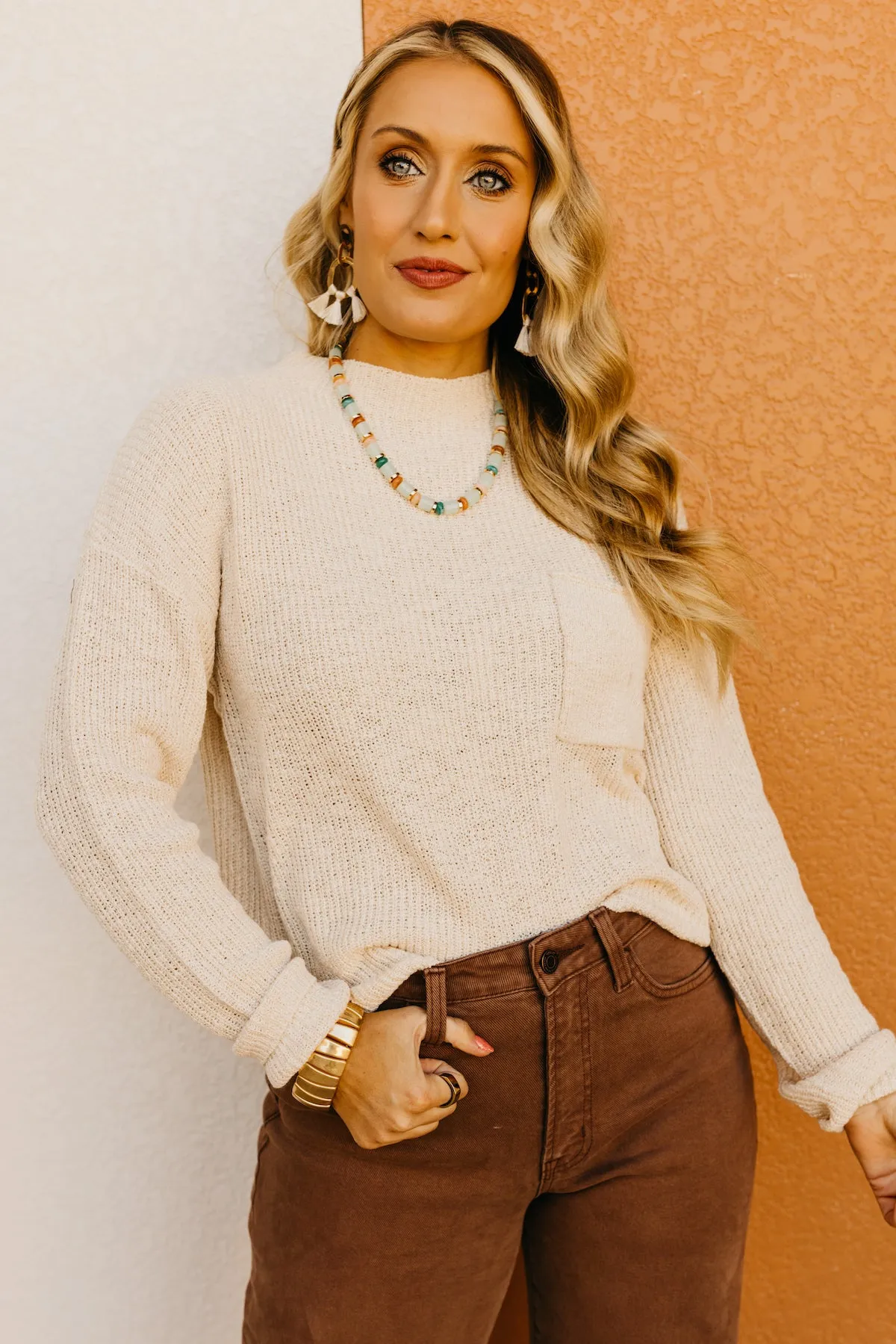 The Marianna Chunky Pocket Sweater