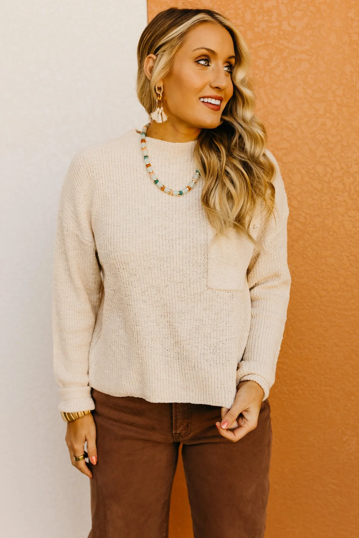 The Marianna Chunky Pocket Sweater