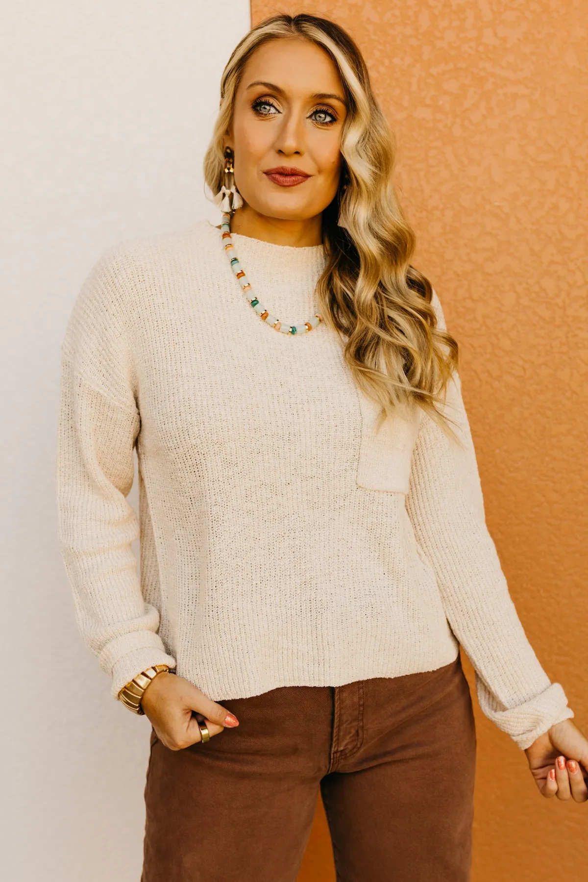 The Marianna Chunky Pocket Sweater