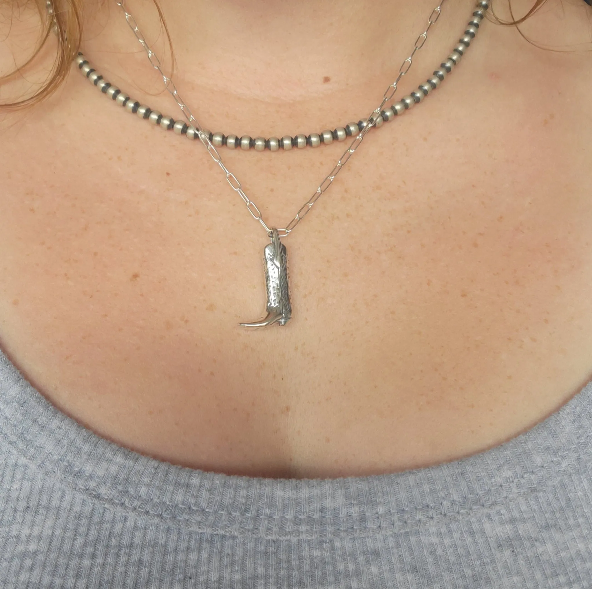 The Saharan Boot Necklace- 16"