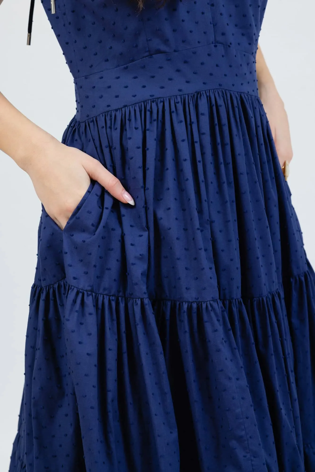 The Santorini Maxi Dress - Navy