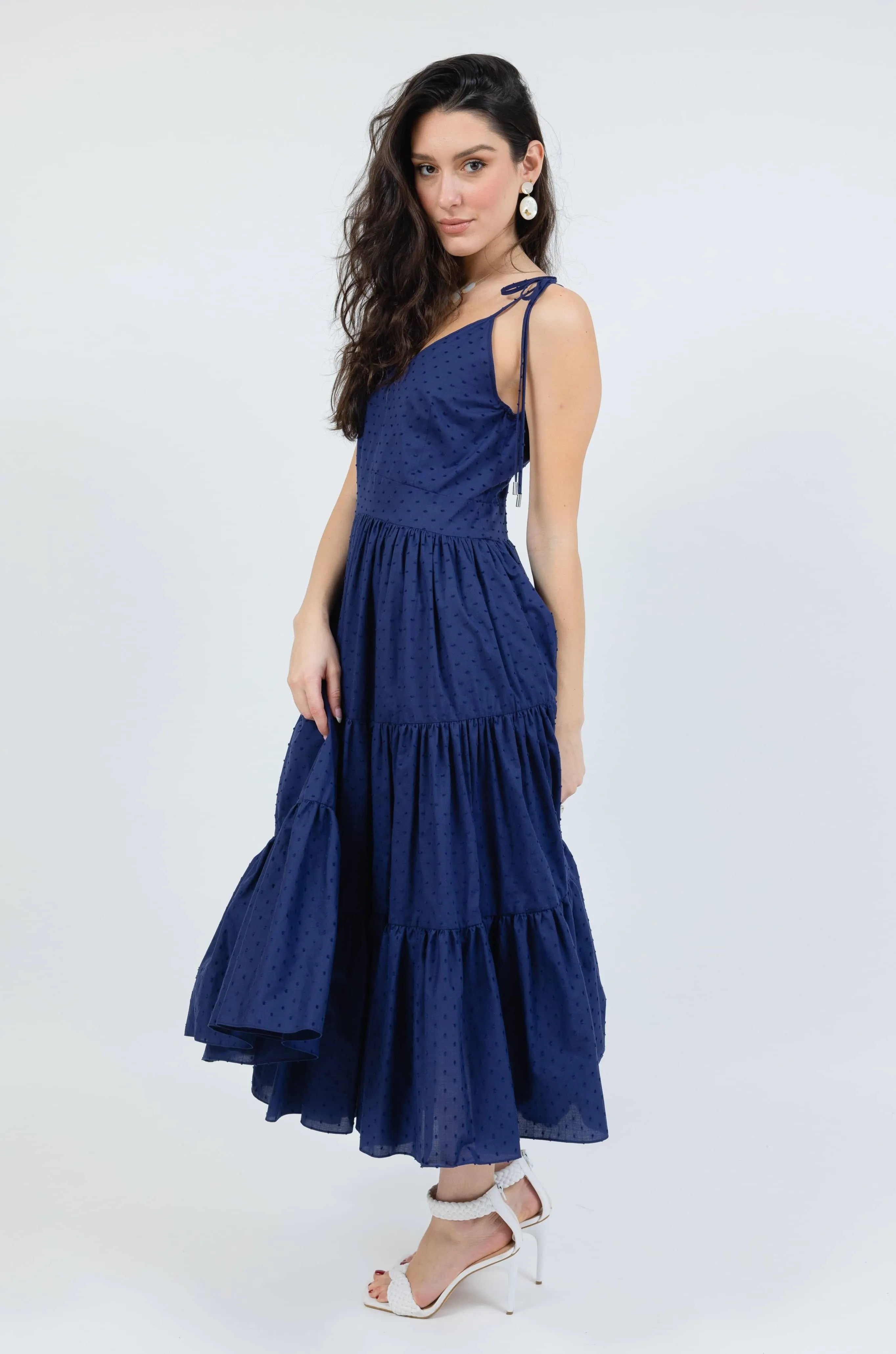The Santorini Maxi Dress - Navy
