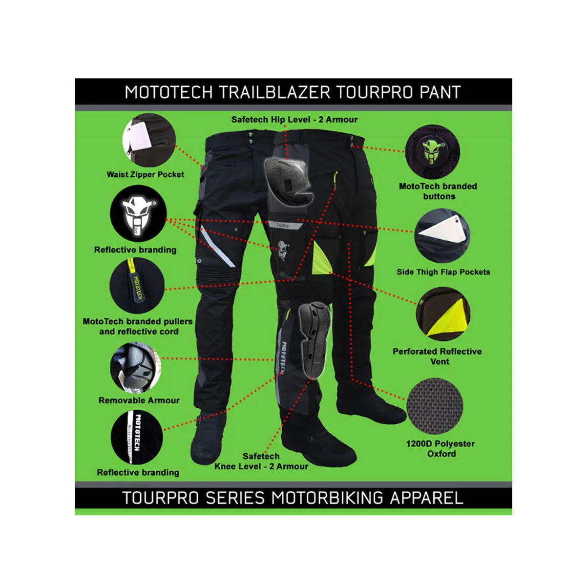 Trailblazer TourPro Motorcycle Riding Pant v2.0 - Level 2