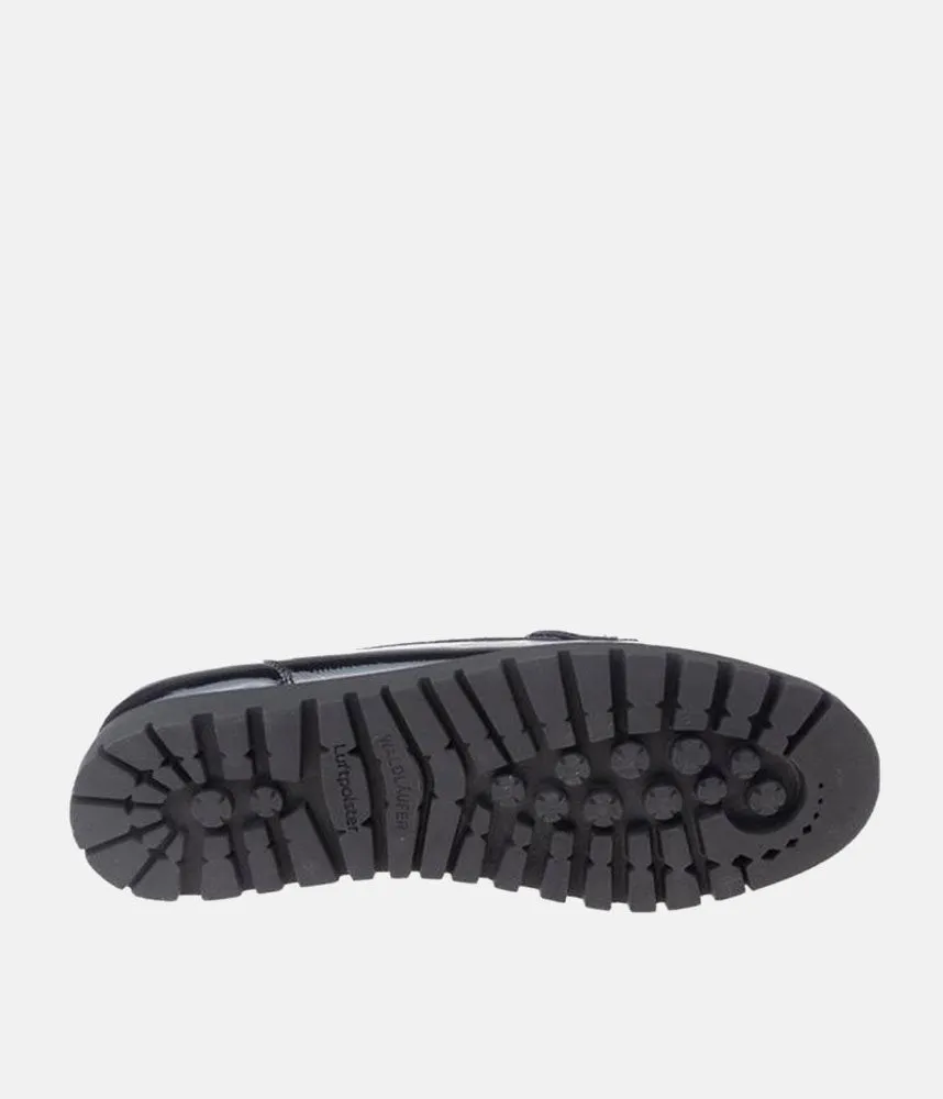 Trendy Black Patent Wide Fitting Loafers