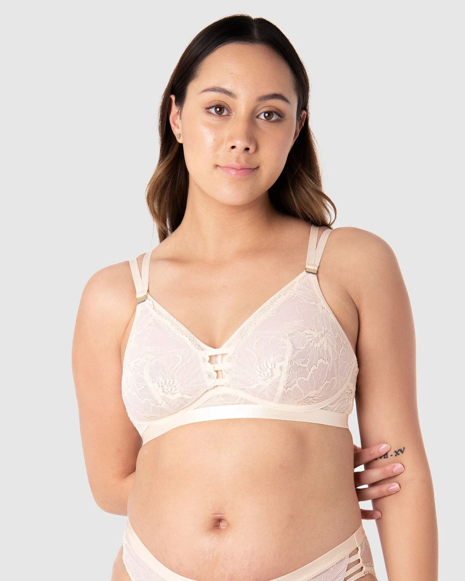 True Luxe Multifit Nursing Bra - Cameo