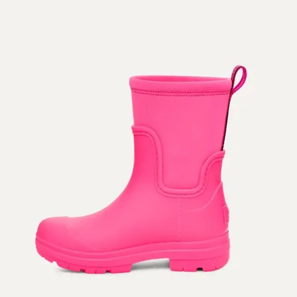 UGG Kids' Droplet Mid Rainboot Taffy Pink,size 1 gently used