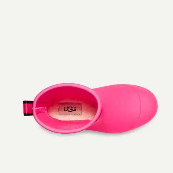 UGG Kids' Droplet Mid Rainboot Taffy Pink,size 1 gently used