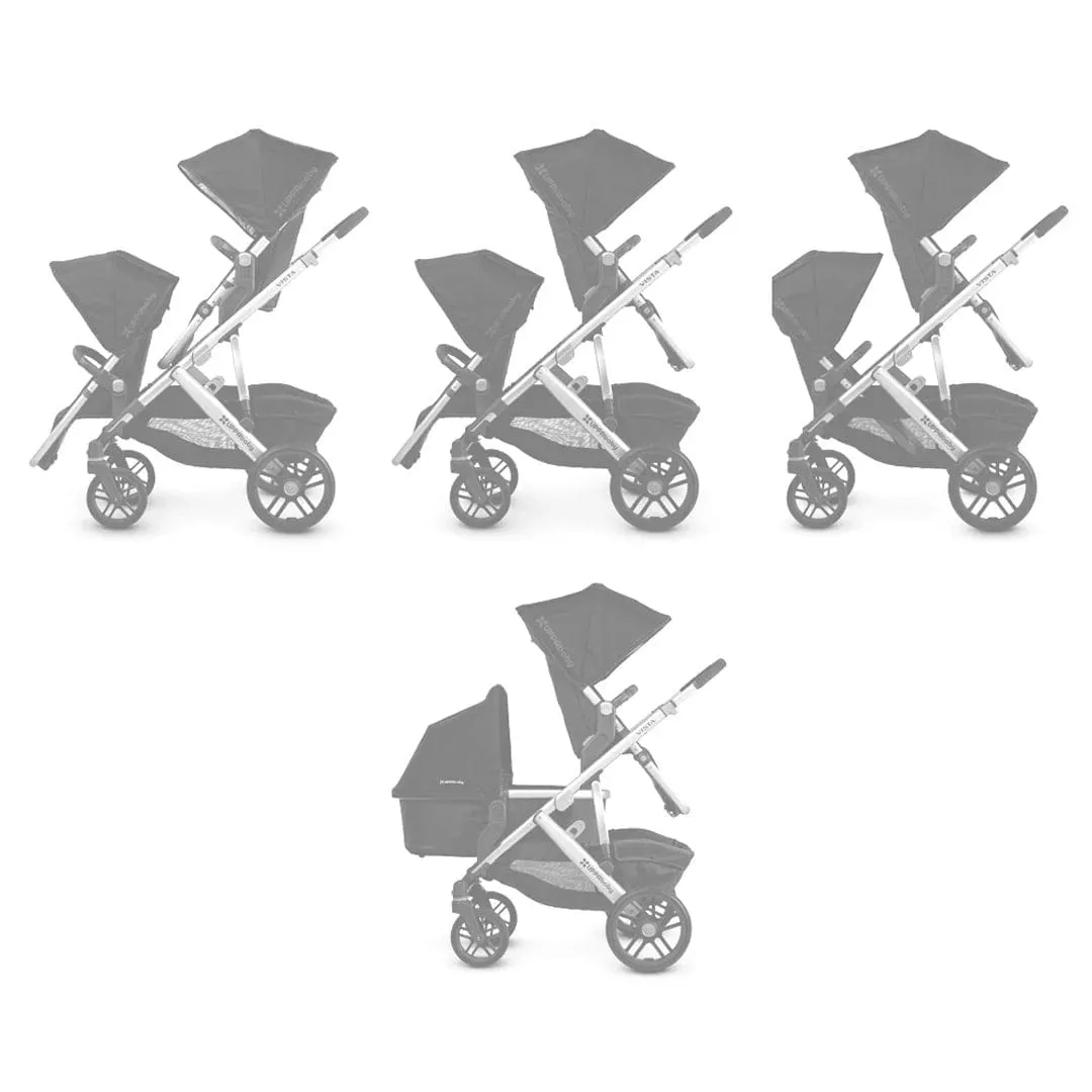 Uppababy Vista V3 Duo Complete Bundle in Greyson