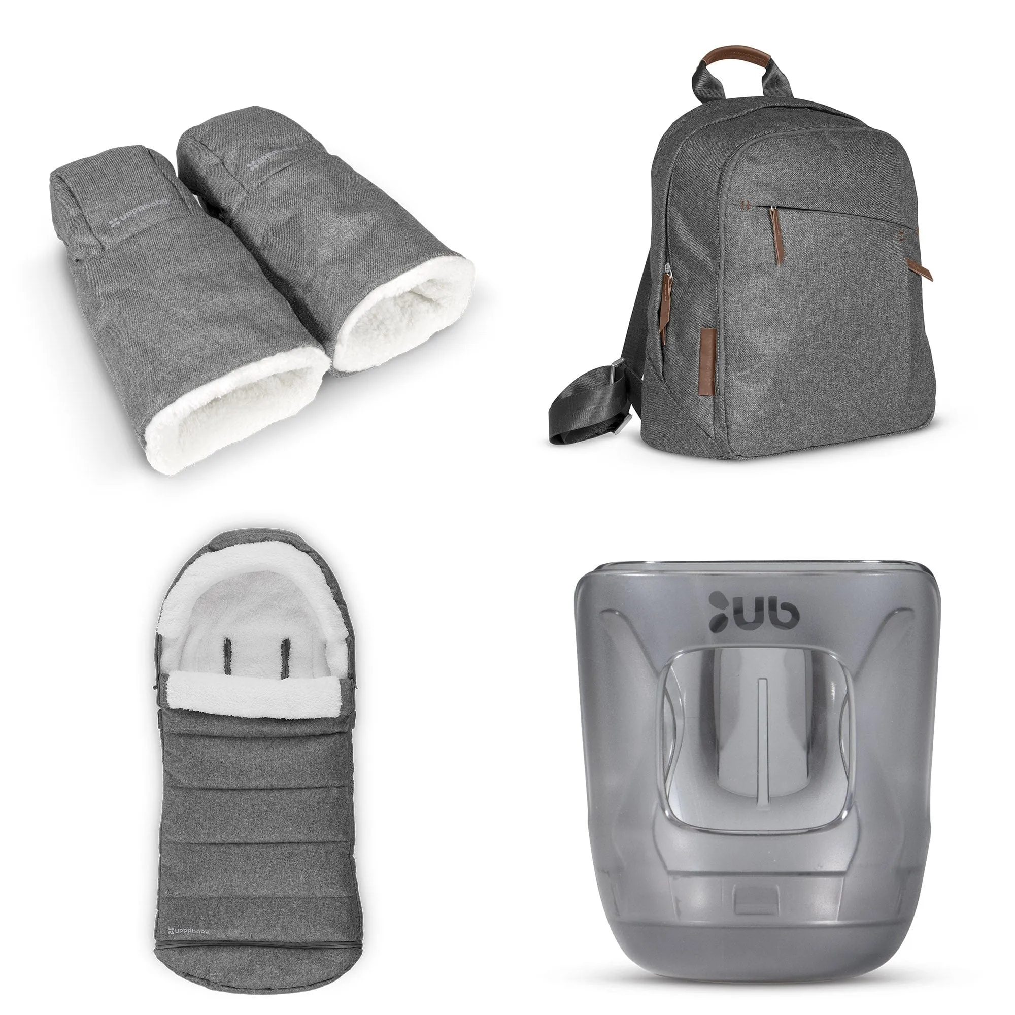 Uppababy Vista V3 Duo Complete Bundle in Greyson