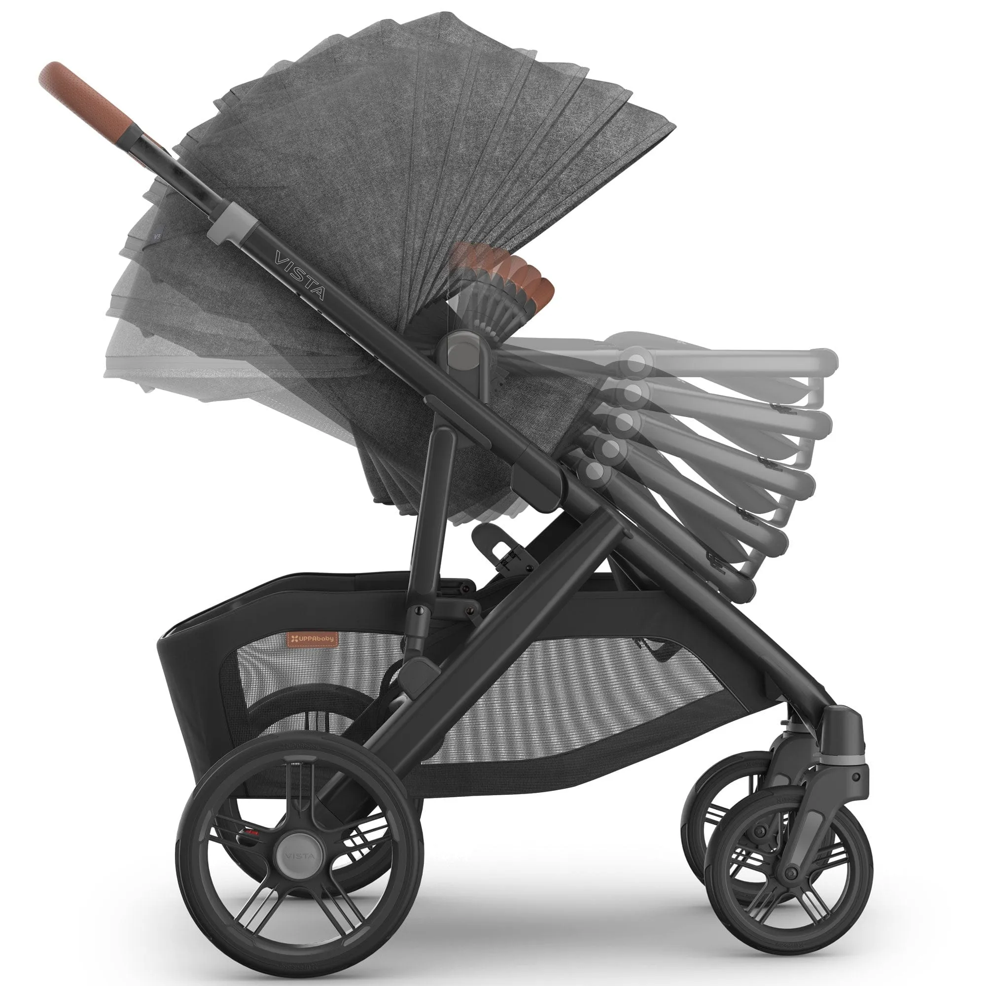 Uppababy Vista V3 Duo Complete Bundle in Greyson