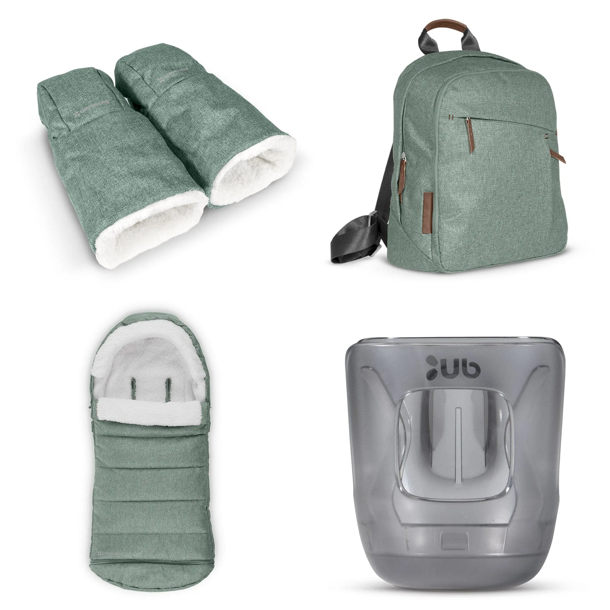 Uppababy Vista V3 Twin Complete Bundle in Gwen