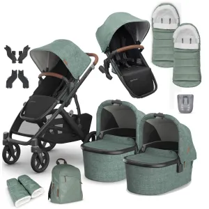 Uppababy Vista V3 Twin Complete Bundle in Gwen