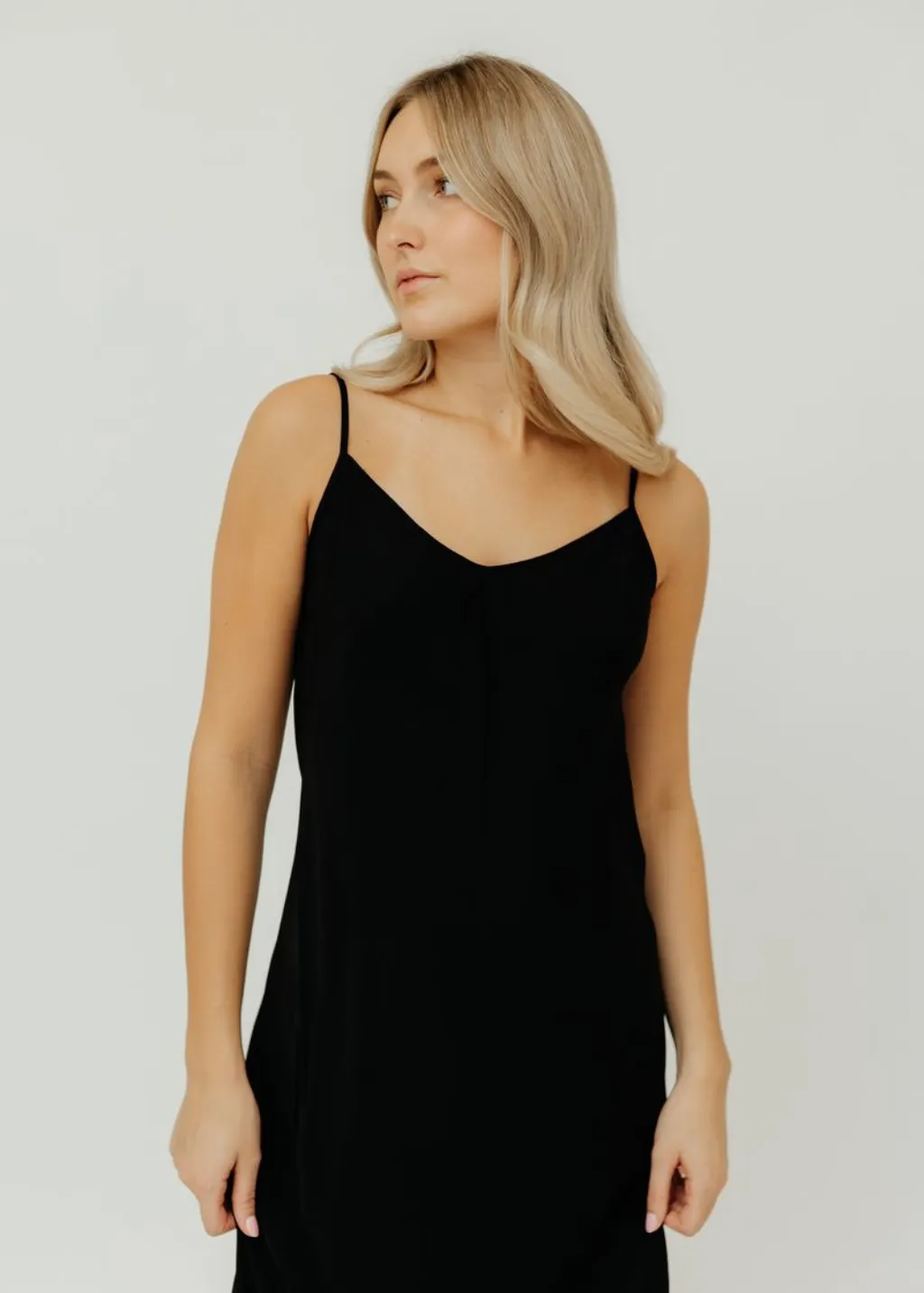 Velvet Poppy Dress in Black