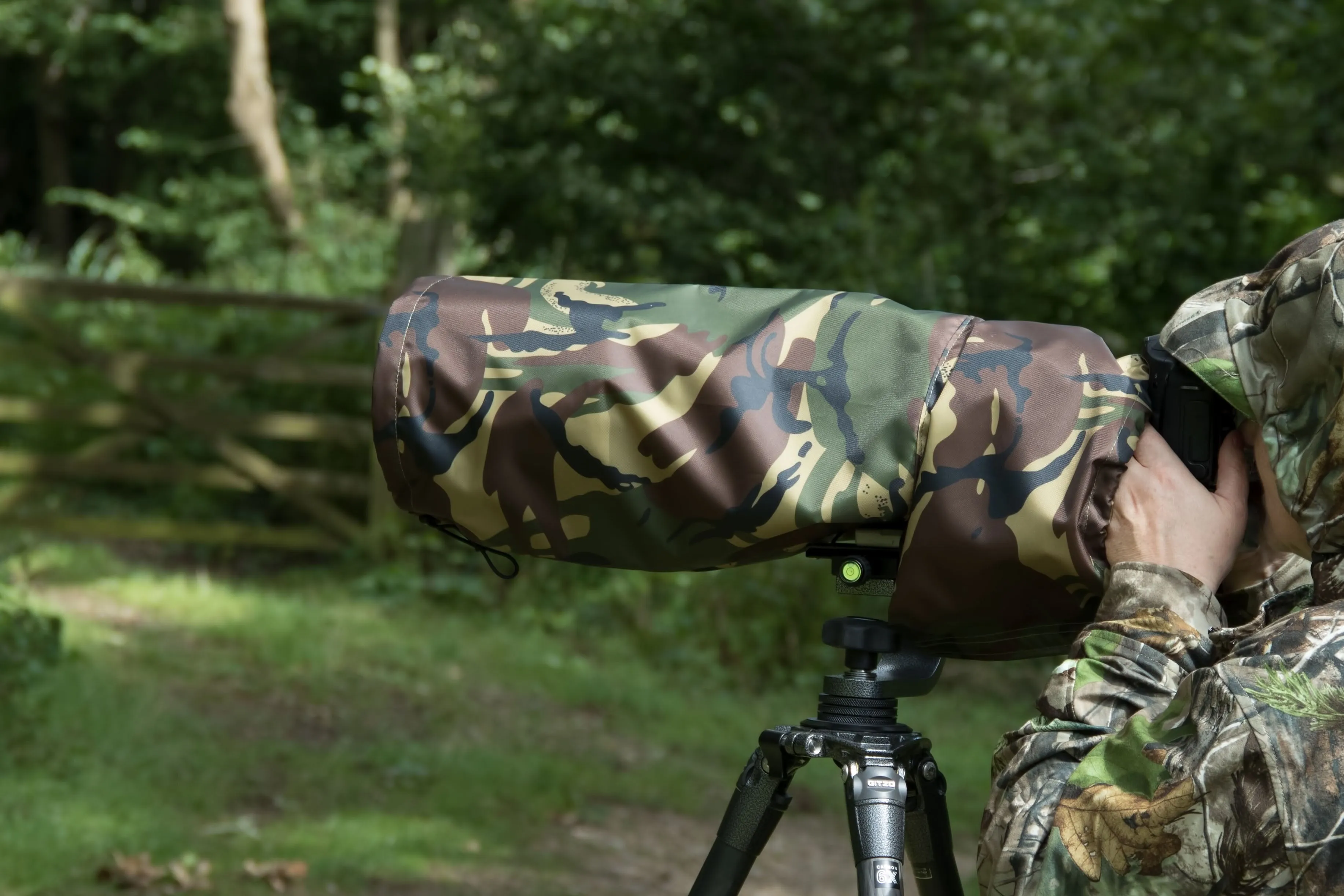 Waterproof Lens Rain Cover For Sigma 120-400  DG OS HSM in DPM Camo, Olive green, Black colours