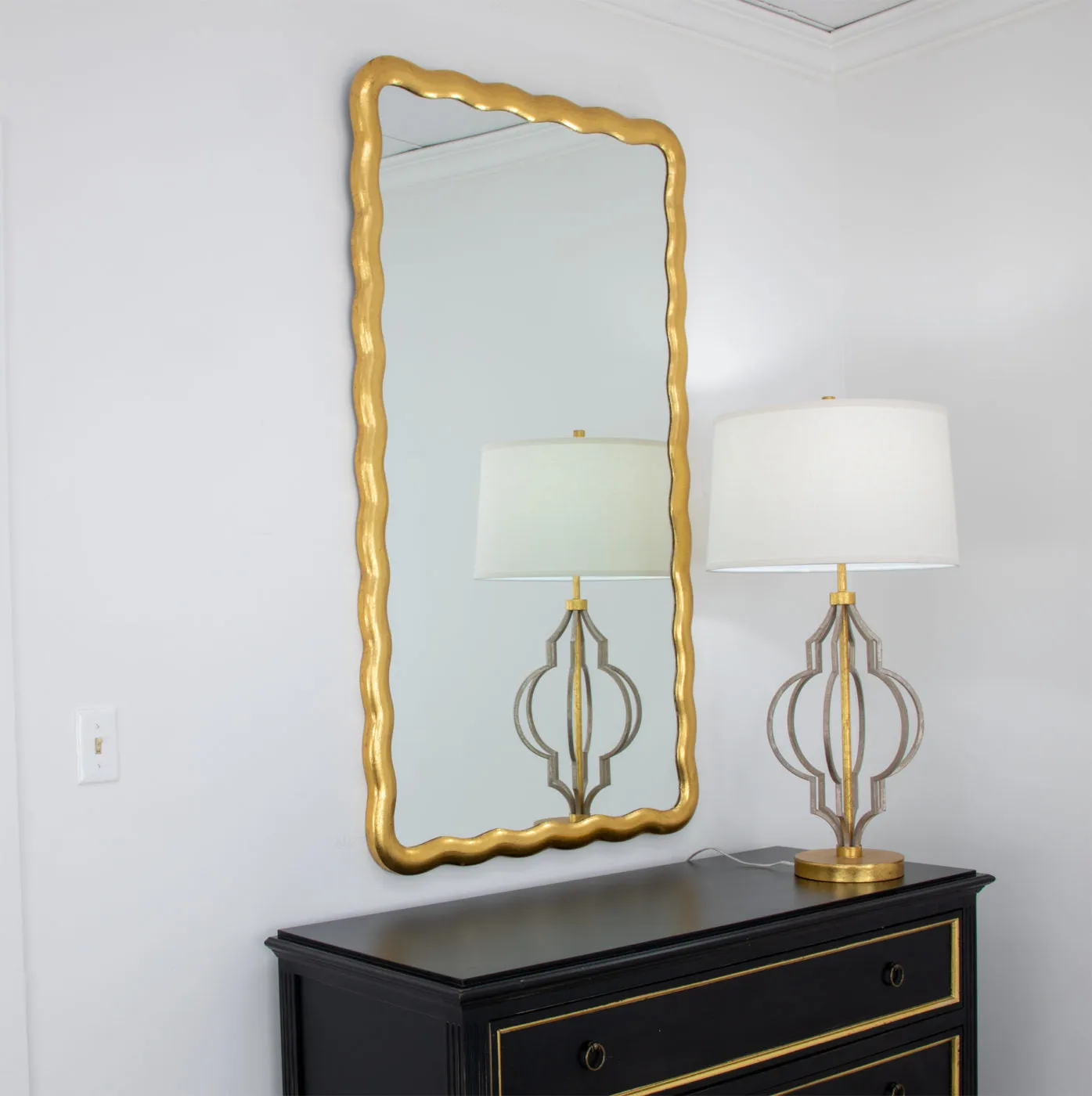 Wavy Gilded Mirror