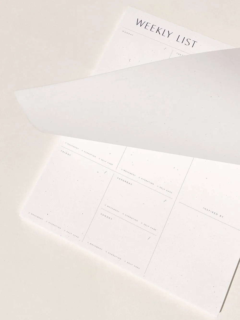 Weekly List Pad