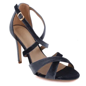 Women ‘Licorice’ Suede Strappy Heel Sandals