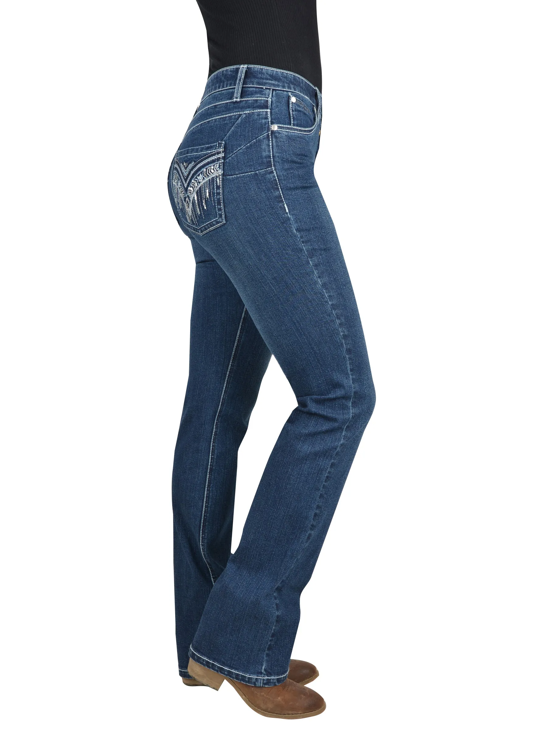 Wrangler Windsong Ladies Q Baby Booty Up Marine Blue